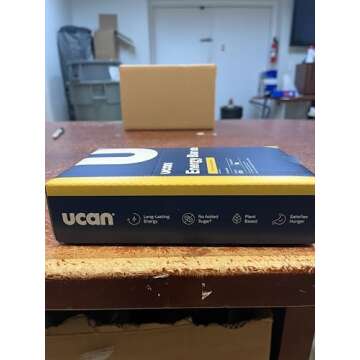 UCAN Plant Based Energy Bars, Salted Peanut Butter, No Added Sugar, Soy-Free, Non-GMO, Vegan, Gluten-Free, Keto-Friendly (12 Pack, 1.4 Ounces)