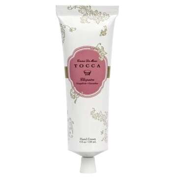 Tocca Crema de Mano, Cleopatra Hand Cream, 4 oz - Grapefruit, Jasmine, Vanilla Musk - Moisturizing, ...