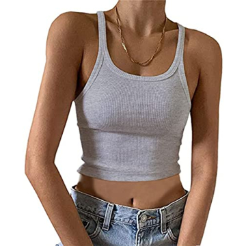 KAMISSY Women's Sleeveless Crop Tank Top - Stylish & Comfortable