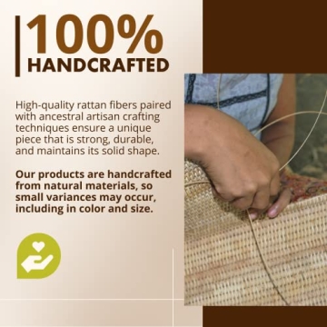 KOUBOO Handwoven Rattan Storage Basket - Stylish & Functional