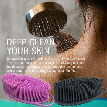 Avilana Silicone Body Scrubber - Gentle Loofah Alternative