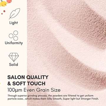 Makartt Dip Powder Kit, Dip Powder Starter Kit 0.35Oz 6 Colors Nude Collection Dippies French Nail Dip Powder Kit Autumn Art Manicure DIY Salon Gifts for Women No Need Nail Lamp Cured