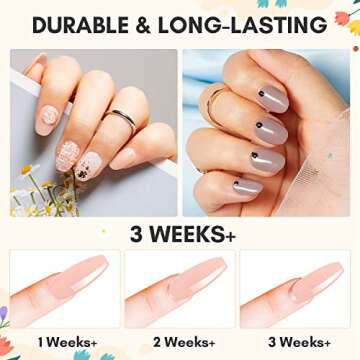 Makartt Dip Powder Kit, Dip Powder Starter Kit 0.35Oz 6 Colors Nude Collection Dippies French Nail Dip Powder Kit Autumn Art Manicure DIY Salon Gifts for Women No Need Nail Lamp Cured