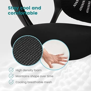 Ergonomic Mid Back Office Chair for All Ages and Needs