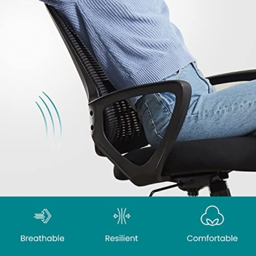 Ergonomic Mid Back Office Chair for All Ages and Needs