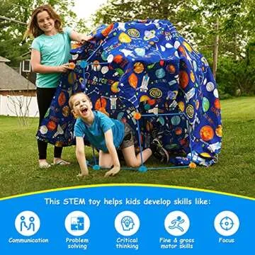 Kids Fort Building Kit for Ages 5-12 135 PCS