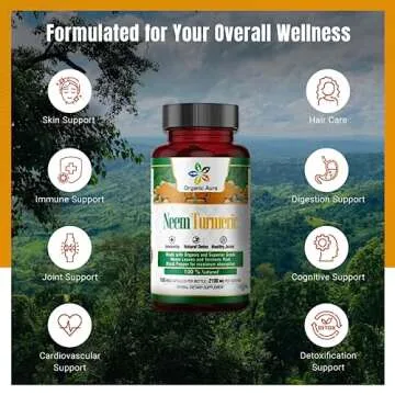 Neem Turmeric Capsules - Max Strength Organic Supplement
