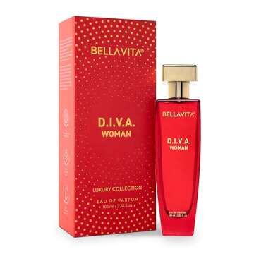 Bella.Vita D.I.V.A. Women Eau De Parfum, 3.38 fl oz - Captivating Red Floral Fruity Scent