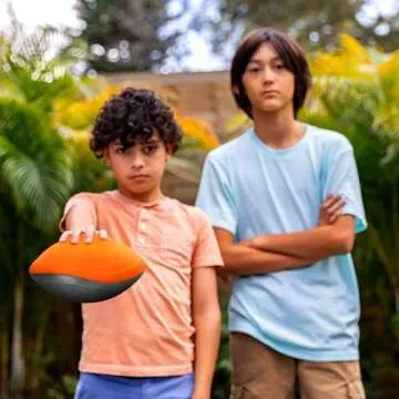 NERF Turbo Jr. Kids Foam Football - Classic Foam Football for Kids - Indoor + Outdoor Soft Foam Ball - Kids Mini Soft Foam Ball - NERF Toy Football for Kids - Easy Throw + Catch Youth Football