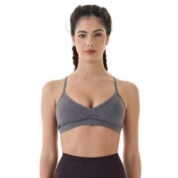 AUROLA Mercury Workout Sports Bras Women Athletic Removable Padded Backless Strapy Gym Yoga Crop Top