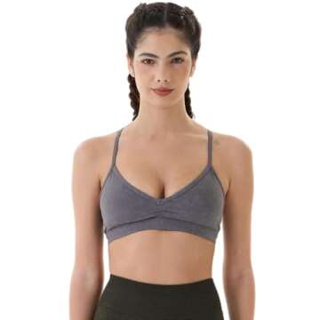 AUROLA Mercury Workout Sports Bras Women Athletic Removable Padded Backless Strapy Gym Yoga Crop Top