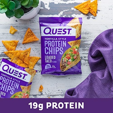 Quest Nutrition Loaded Taco Protein Chips - High Protein Low Carb