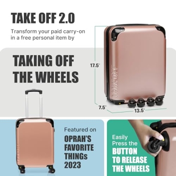Take Off Personal Item Rolling Suitcase - Travel Essential