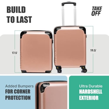 Take Off Personal Item Rolling Suitcase - Travel Essential