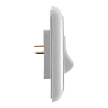 American Technology Components Triple SPST On-Off Switch with Bezel, 12-Volt, for RV, Trailer, Camper (White)