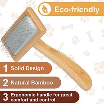 Eco-Friendly Muse&Iris Dog & Cat Slicker Brush - Groom with Style