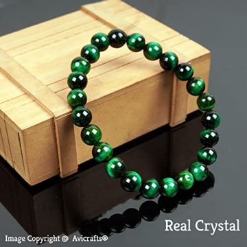 Stunning Green Tiger Eye Adjustable Gemstone Bracelet