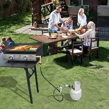 MCAMPAS Propane Hose Kit for Blackstone Griddles 8 Feet