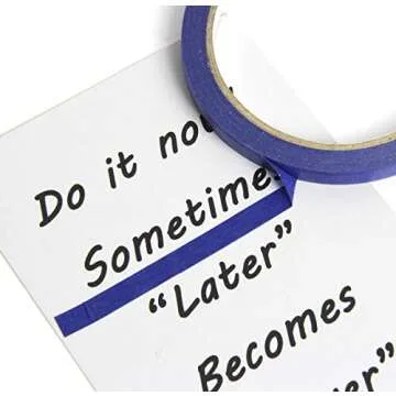 SBYURE 6 Pack 0.27 Inch Blue Painters Tape,Easy Removal Thin Narrow Finishing Masking Tape Painting Tape Wall Tape,Good Adhesive and No Residue,132 Yards