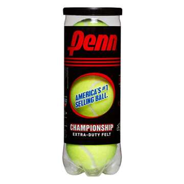 Penn Championship - Extra Duty Felt Pressurized Tennis Balls - 15 Cans, 45 Balls