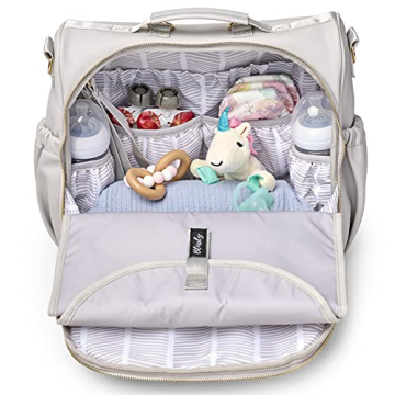 Stylish Blissly Vegan Leather Diaper Bag for Parents