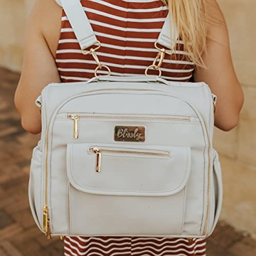 Stylish Blissly Vegan Leather Diaper Bag for Parents