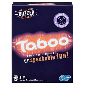 Hasbro Gaming Taboo Party Board Game with Buzzer for Kids Ages 13 and Up - Ultimate Fun for Friends ...