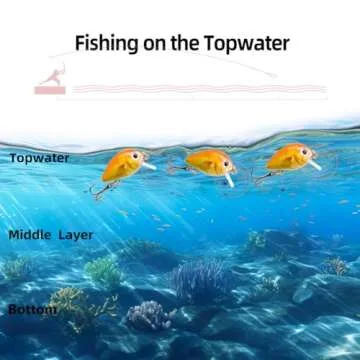 FOVONON Crankbaits Set Lure Fishing Hard Baits Swimbaits Boat Ocean Topwater Lures Kit Fishing Tackle Minnow Vib Set for Trout Bass Perch Fishing Lures with Box (F103)