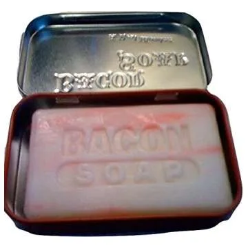 Accoutrements Bacon Soap in Stylish Tin for Fun Gifts