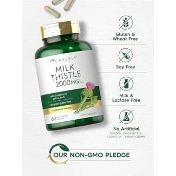 Carlyle Milk Thistle 2000mg Capsules for Liver Health