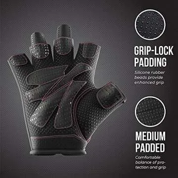 Contraband Pink 5137 Women's Padded Workout Gloves