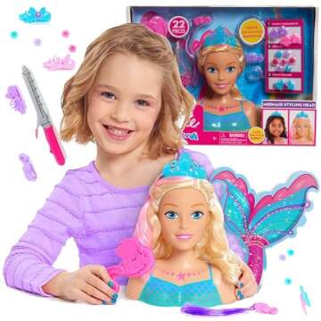 Barbie Dreamtopia Mermaid Styling Head - Unique Styling Fun