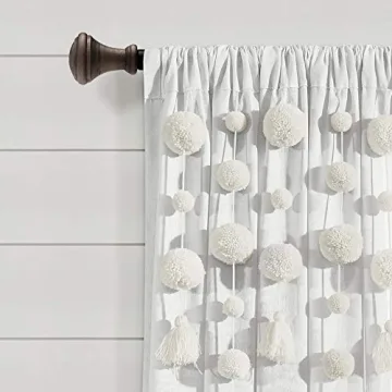 Boho Pom Pom Tassel Linen Curtain Stylish Functional