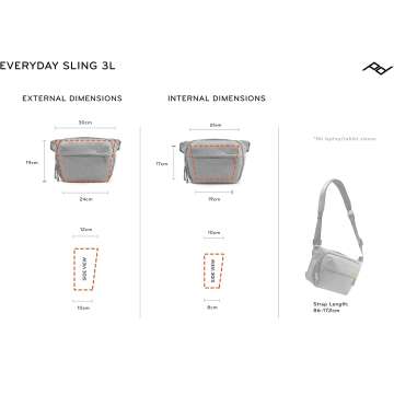Peak Design Everyday Sling Ash - Stylish Camera Bag