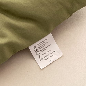 Luxurious ROSGONIA Olive Green Queen Comforter Set