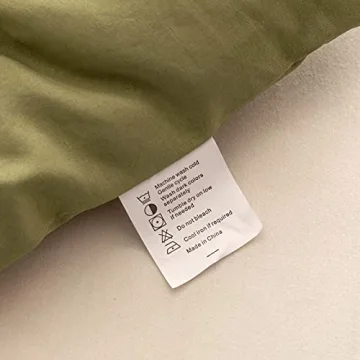 Luxurious ROSGONIA Olive Green Queen Comforter Set
