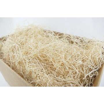 American Excelsior Wood Wool Packing Filler - 10 lb - All-Natural Aspen Wood Wool for Box and Gift B...