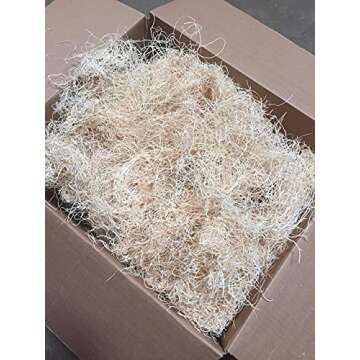 American Excelsior Wood Wool Packing Filler - 10 lb - All-Natural Aspen Wood Wool for Box and Gift Basket Packaging Material