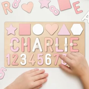 Personalized Wooden Name Puzzles for Toddlers Learning Toy