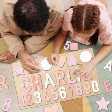 Personalized Wooden Name Puzzles for Toddlers Learning Toy