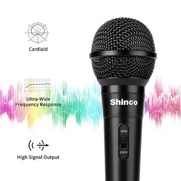 Shinco Handheld Dynamic Microphone with ON/OFF Switch