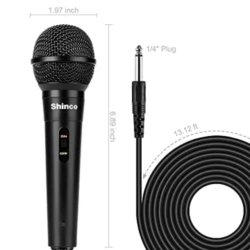 Shinco Handheld Dynamic Microphone with ON/OFF Switch
