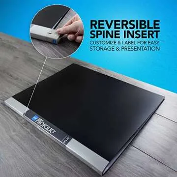 ITOYA Original Art ProFolio 18x24 Black Photo Album Book with 48 Pages - Protective Binder with Plastic Sleeves