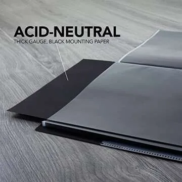 ITOYA Original Art ProFolio 18x24 Black Photo Album Book with 48 Pages - Protective Binder with Plastic Sleeves