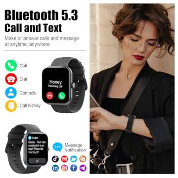 Smart Watch for Men Women, 1.96" Fitness Tracker Running Watch (Answer/Make Call), IP68 Waterproof, ...