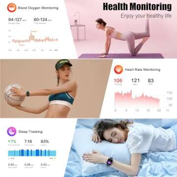 Stylish Smart Watch with Health Tracking for Men Women
