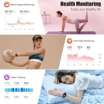 Stylish Smart Watch with Health Tracking for Men Women