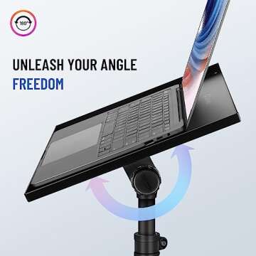 CAHAYA Adjustable Tripod Projector Stand 29-65in