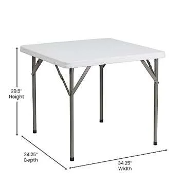 Flash Furniture Elon Folding Event Table - Portable and Durable