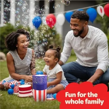 Move2Play USA Themed Bubble Blower for Celebrations and Fun